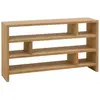 Decowood Étagère en bois de sapin marron clair de 80x140cm
