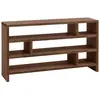 Decowood Étagère en bois de sapin marron foncé de 80x140cm