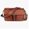 Bronkey Paris sac photo cuir cognac