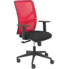 piqueras-y-crespo Chaise Motilla Rouge Maille Bali Noir Siège Bras Réglable