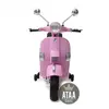 ATAA CARS Moto électrique pour enfant VESPA officielle 12V avec batterie - Licence Piaggio Rose