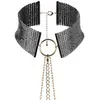 BIJOUX INDISCRETS Desir Metallique - Collier Sensuel de Bondage, Noir