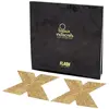 BIJOUX INDISCRETS Flash Croix, Cache-Sein Auto-Fixant & Hypoallergénique en Tissu Souple Pailleté, Or