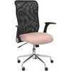 Piqueras y Crespo Minaya Chaise Dossier en Filet Noir Bali Rose Pâle