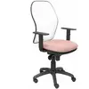 Piqueras y Crespo Jorquera Chaise en maille blanche Assise Bali Rose pâle