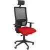 Piqueras Y Crespo (PIQU7) Chaise de bureau avec support Horna Bali P&C Bali350 rouge 