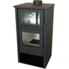 GENERIQUE Eider Biomasa Poêle à bois - modèle LUX - 9,7 kW - jusqu'à 210 m³ - H.104,3 x l.50 x P.46,4 cm - Classe énergétique A