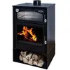 GENERIQUE Eider Biomasa Poêle à bois - modèle ASTON - 10,2 kW - jusqu'à 225 m³ - H.97 x l.63 x P.50 cm - Classe énegétique A