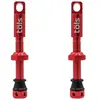Tols Valves Tubeless Töls Aluminium Presta 44 mm rouge clair