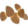 Applique murale 6 écrans triac dimmable en chêne naturel 89x53cm Tria - Bover