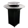 Barbecue brasero avec plaque d'acier de 100 cm PURLINE EFP56B Noir