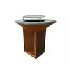 Barbecue brasero avec plaque d'acier de 100 cm PURLINE EFP56CO Brun