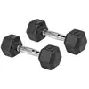 And Trend Olive Lot de 2 haltéres hexagonales 4 kg