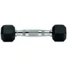 Halteres hexagonales en caoutchouc 1 kg