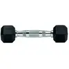Halteres hexagonales en caoutchouc 2 kg