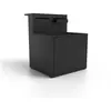 Meuble Support Plancha noir avec bar pour cuisine Forge Adour