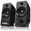 Haut-parleurs PC - Nilox - Speaker 6W - Sans fil - Couleur Noir - Entrées RCA non incluses