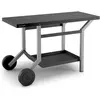 Forge Adour - table roulante acier noir et gris clair L1191XP648XH760MM