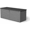 Coffre de jardin en résine Gardiun Lift 390 L avec amortisseurs - Gris