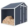Abri de Jardin Résine Gardiun Sylvana B 5 m² 260x192x226 cm Anthracite...