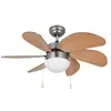 Orbegozo VENT. PLAFOND CP-15075N LUZ 75 CM NIQUEL BOIS