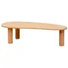 Naan Furniture Table basse ovale en pin massif naturel 130 cm Non verni