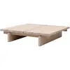 Naan Furniture Table basse en pin massif naturel 90 cm Verni