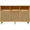 Naan Furniture Buffet en pin massif naturel avec 3 portes 180 cm