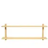 Naan Furniture Etagère murale double en bois de pin naturel 90 cm