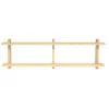 Naan Furniture Etagère murale double en bois de pin naturel 150 cm