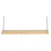 Naan Furniture Petite étagère murale en bois massif naturel 90 cm