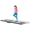 DEQUBE XL Couverture Musicale de Piano pour Le Sol, 917D00036, Noir/Blanc, 180 x 73 cm