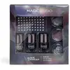 MAGIC STUDIO Cristaux Noirs Kit de Nail Art 6 Vernis - Autocollants Diamant, Durabilité & Brillance
