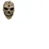 Masques halloween crâne capuche gris