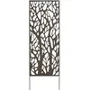 NORTENE Panneau métal avec motifs décoratifs/Arbres - 0,60 x 1,50 m - Brun vieilli