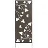 Nortene 2012059 Panneau en métal avec Motif Floral Marron 0,6 x 1,5 m