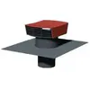 Unelvent - chapeau de toiture plastique tuile diamètre 125 mm