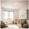 Ventyly - hybrid mini Ventilateur de Plafond Blanc/Pin Ø90 cm