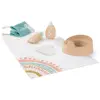 Miniland- Set d'hygiène en Bois pour Enfants, 94061