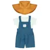 Costume De Fermier Pour Poupées De 38 Cm Bleu