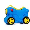 Valise pour enfants - MOLTO - Smiler - Coque rigide - Roller - Bleu