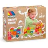 Molto Jeu De Construction De Train En Bois 38x9.50x7.50 Cm 23 Pièces