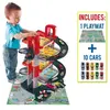 MOLTO garage à jouets 5 étages + 10 voitures + Tapis de Jeu