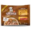ULTIMA Nourriture pour chiens adultes Mix Poulet/Boeuf Sachet 4 x 100 g
