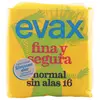 Compresses Normales sans Ailes Fina & Segura Evax (16 uds)