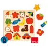 Jumbo Puzzle en bois d'encastrement - Formes éducatives - DISET - 16 pièces - Mixte