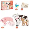 Jumbo Goula puzzle Animaux XXL junior carton 14 pièces