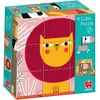 Jumbo 9 Cubic Puzzle - des Cubes Puzzles sur Le thème des Animaux de la Jungle pour Enfant dès 2 Ans