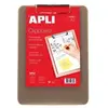 Apli Porte bloc plastique transparent gris 210 x 297 mm