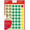 Apli Sachet de Gomets Happy Face - Adhésif amovible - 576 Gomets - 4 styles de v